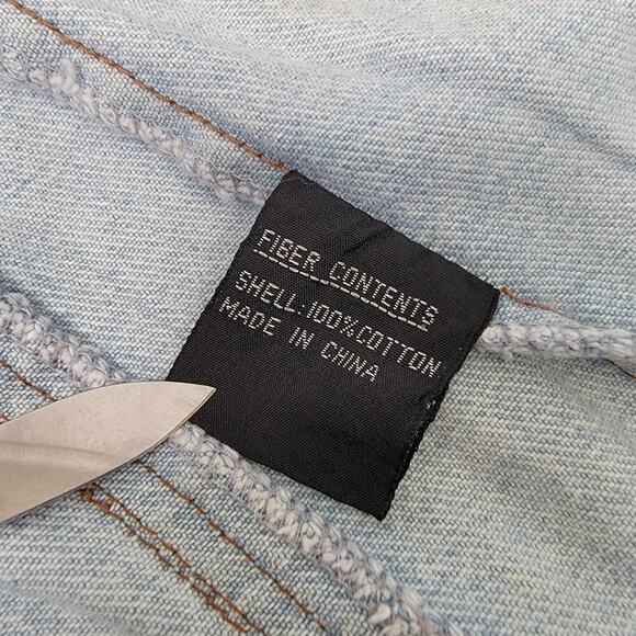 Vintage 90s IZZY Corduroy Denim Jean Jacket - S - Picture 9 of 11